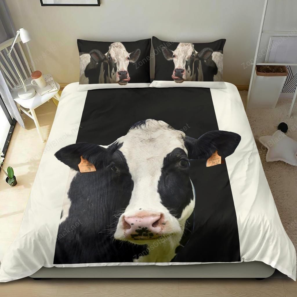 Holstein Friesian Cattle 3D Printed Bedding Set Home Decor
