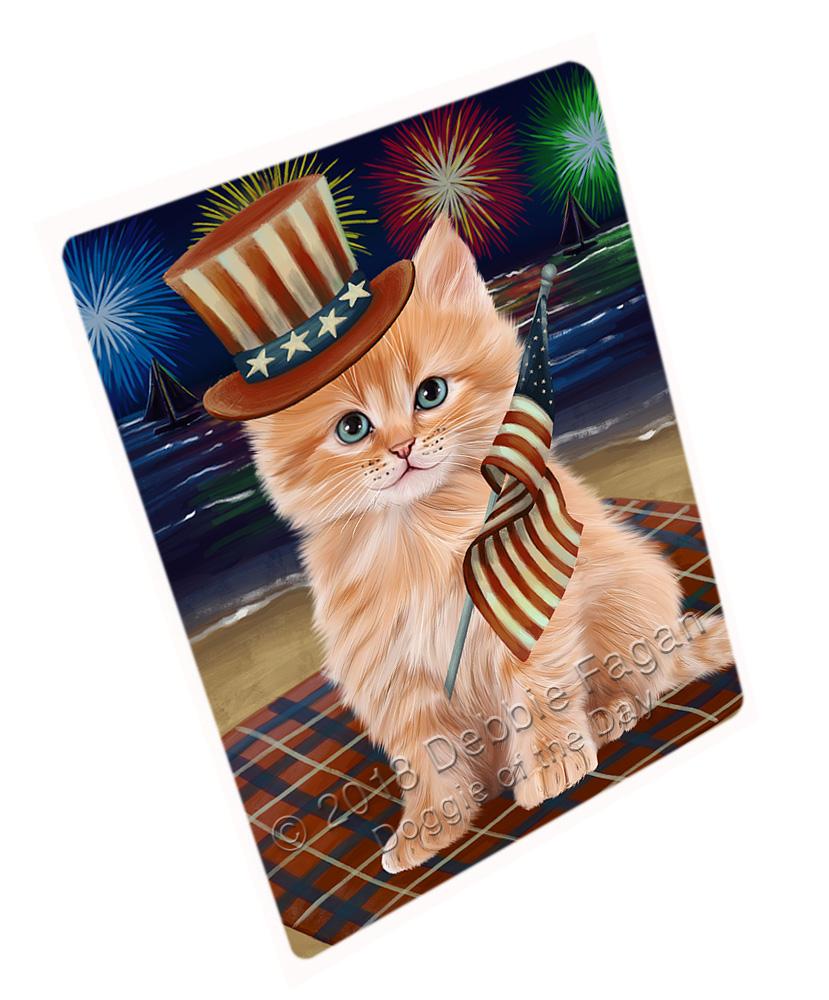 4Th Of July Independence Day Firework Siberian Cat Blanket Blnkt132240