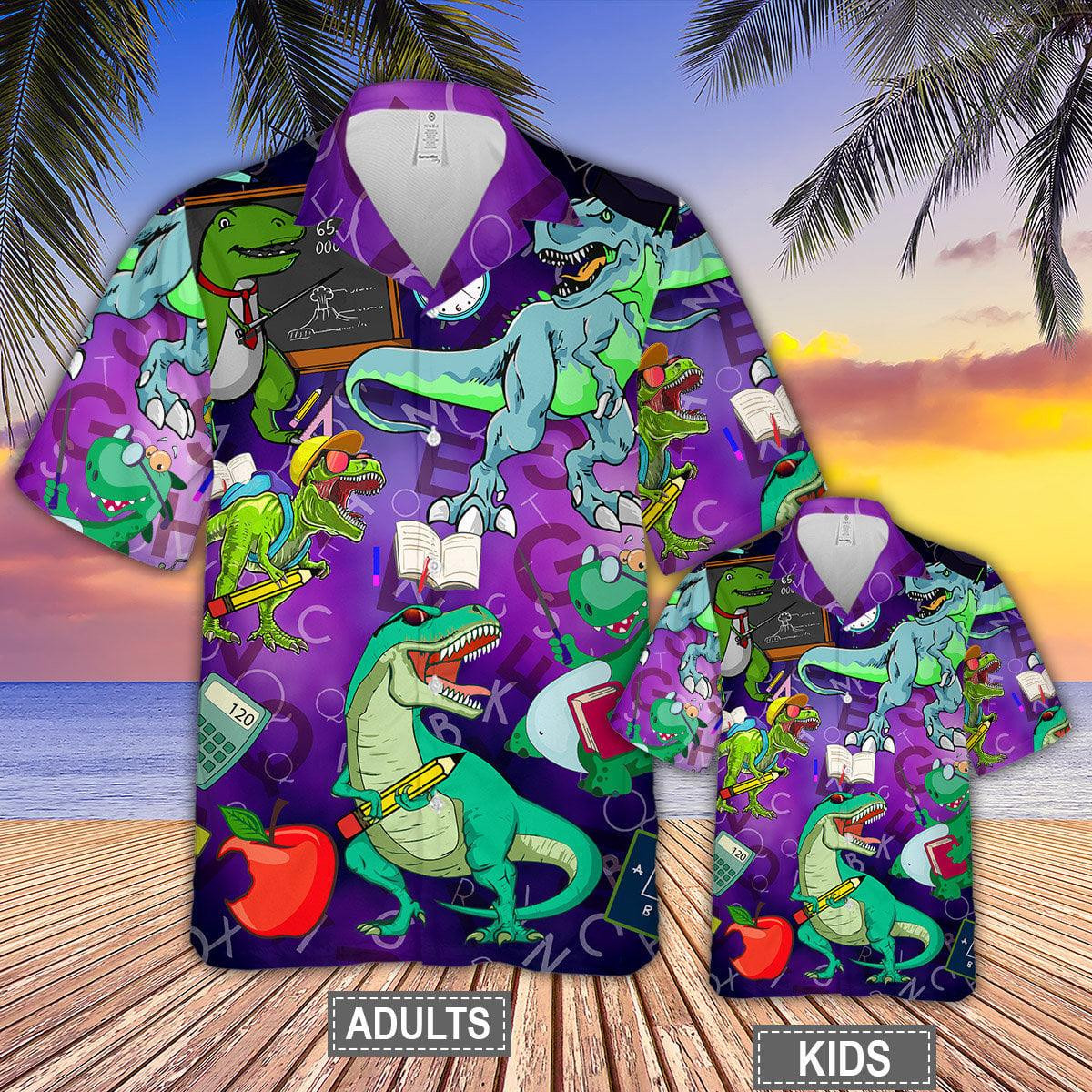 Dinosaurs World Summer Hawaii Aloha Shirts Xh Ha107317