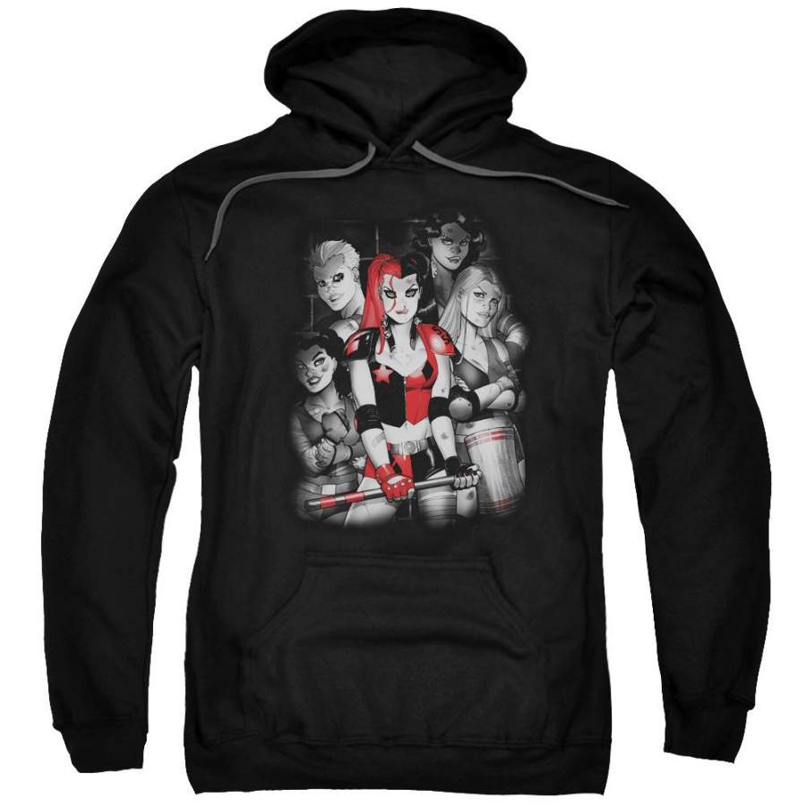 Batman Bad Gals BW Men’s Pull-Over 75 25 Poly Hoodie