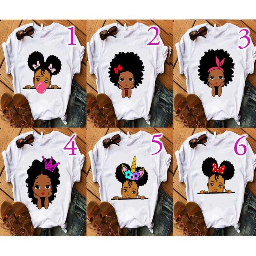 Cutest black baby girl T-shirt #87v