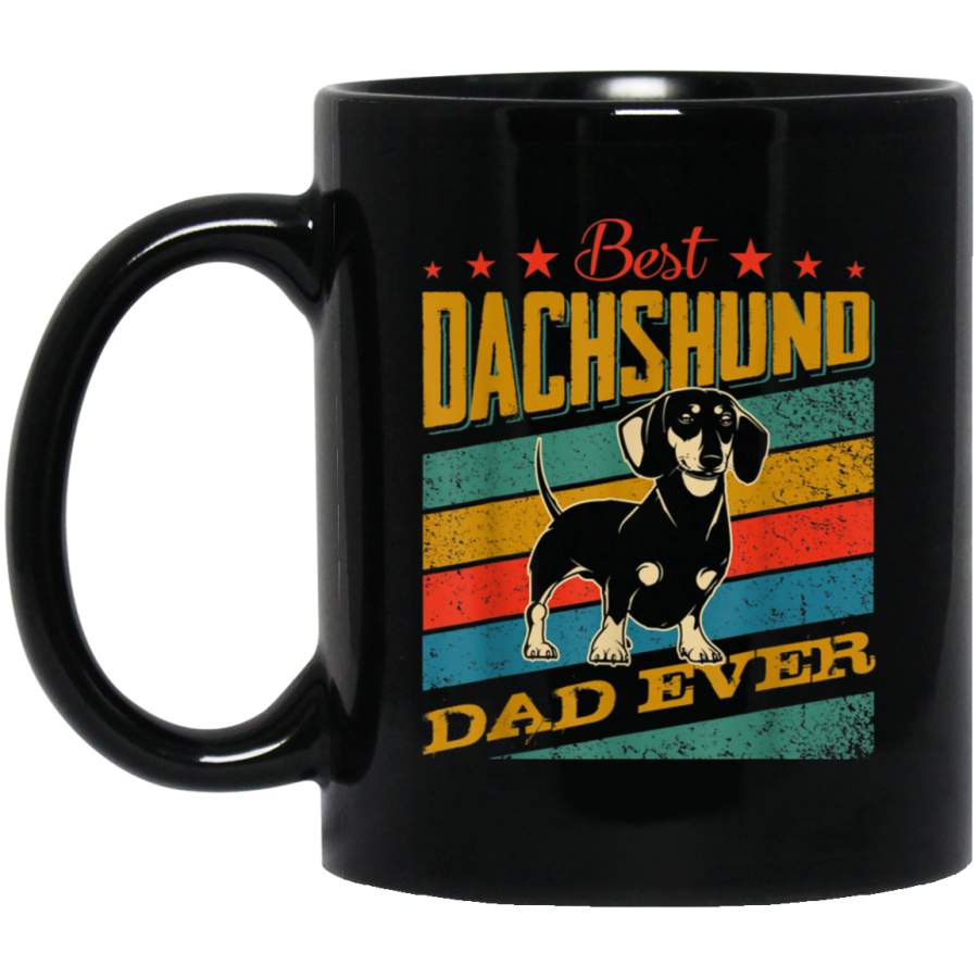 Vintage Best Dachshund Dad Ever Gift Mug