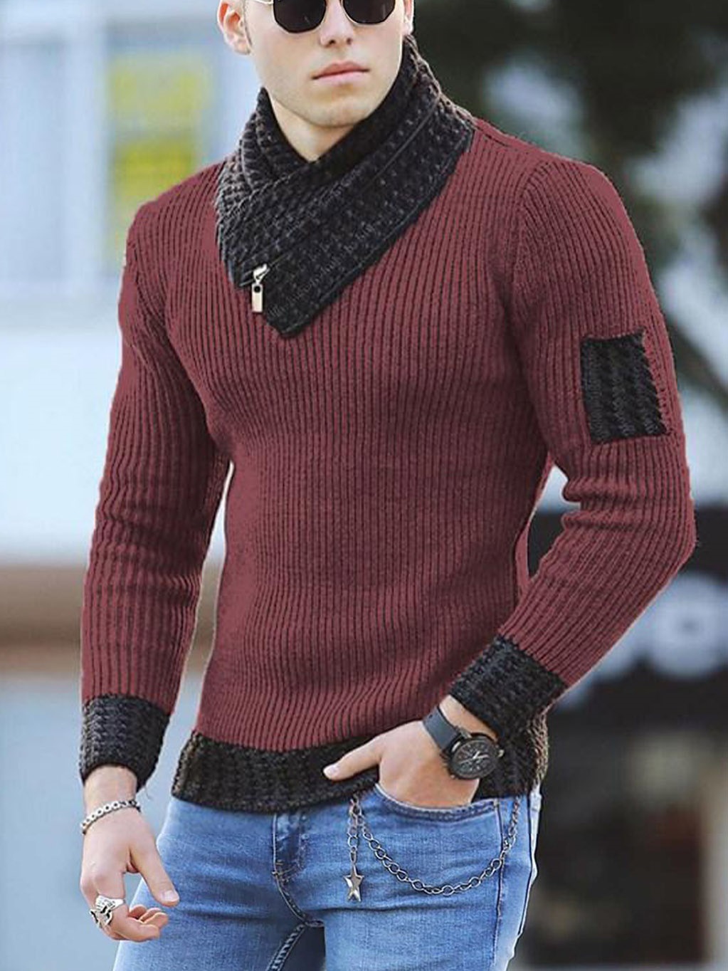 Autumn and Winter Sweater Men Clothing Large Size Hedging Long Sleeve Fashion Boss Thicken alx