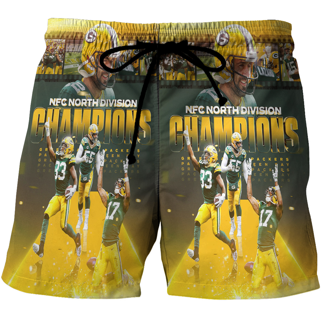 Green Bay Packers Player Team V8 3D All Over Print Summer Beach Hawaiian Short