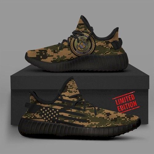 Camo Marines Runing Yeezy Sneakers Shoes For Sale