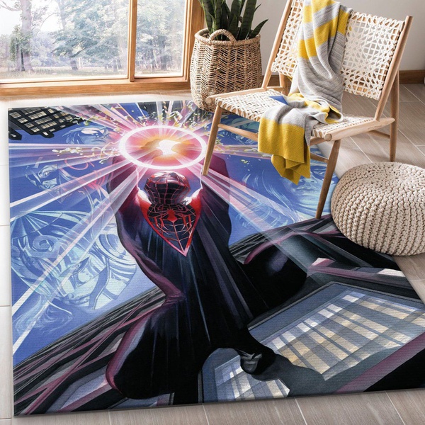 Miles Morales Area Rug For Gift Living Room Rug Home Decor Floor Decor