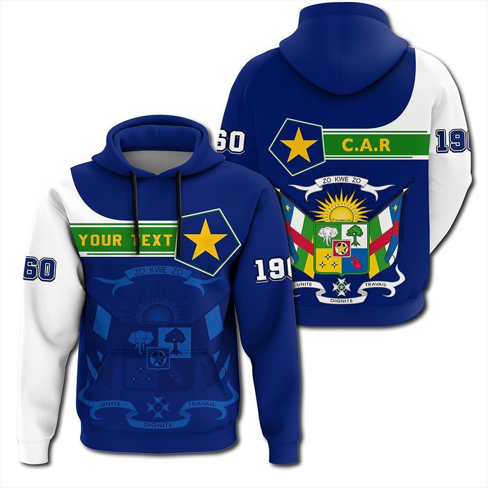 (Custom) Greek Life Hoodie – Central African Republic Pullover Hoodie Pentagon Style