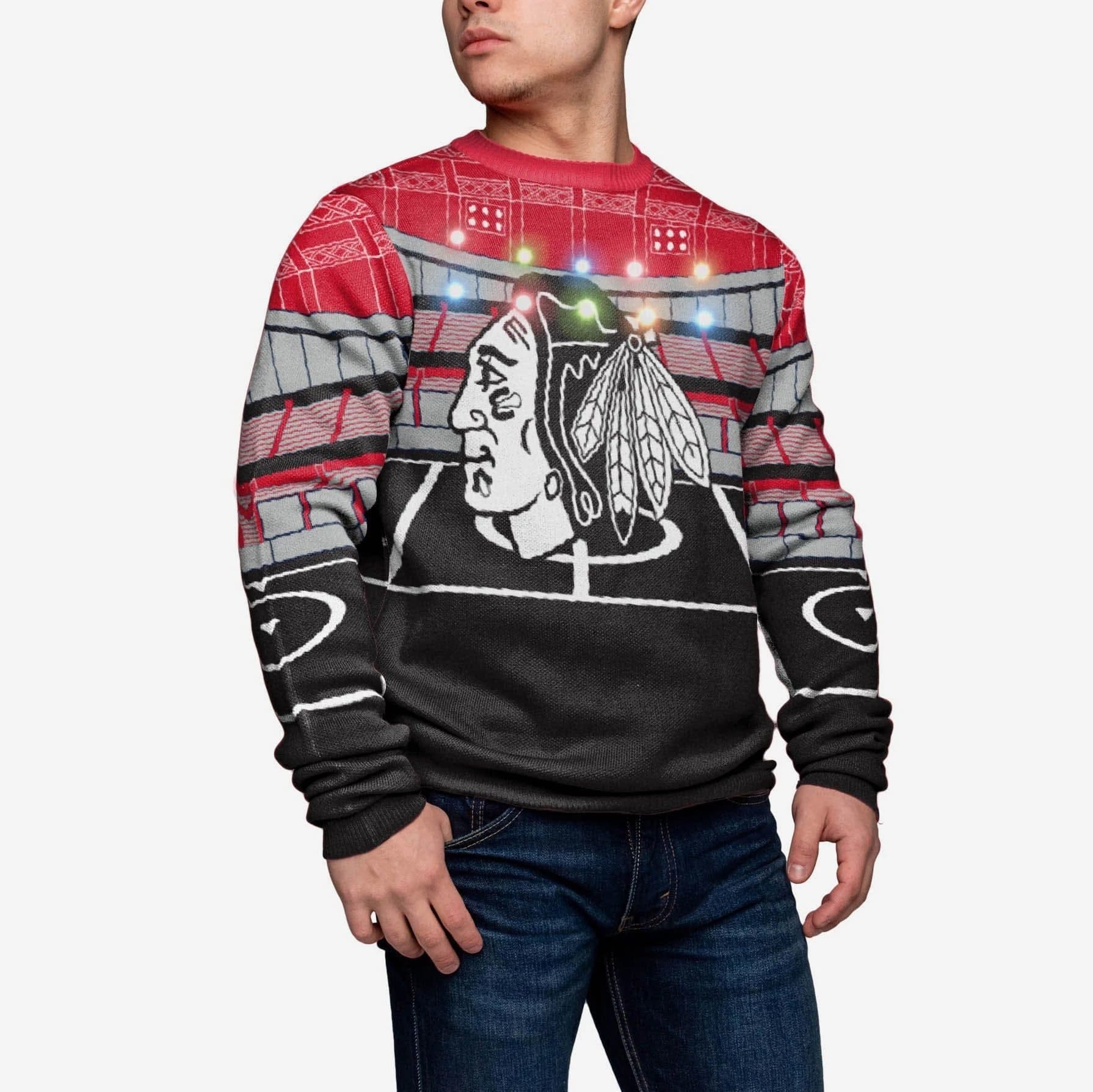 Chicago Blackhawks Light Up Bluetooth Sweater