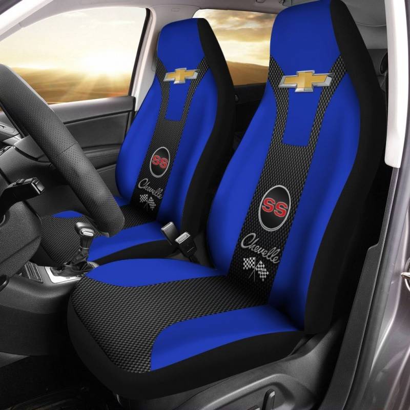 Chevrolet Chevelle- LPH Car Seat Cover (Set of 2) Ver2 (Blue)