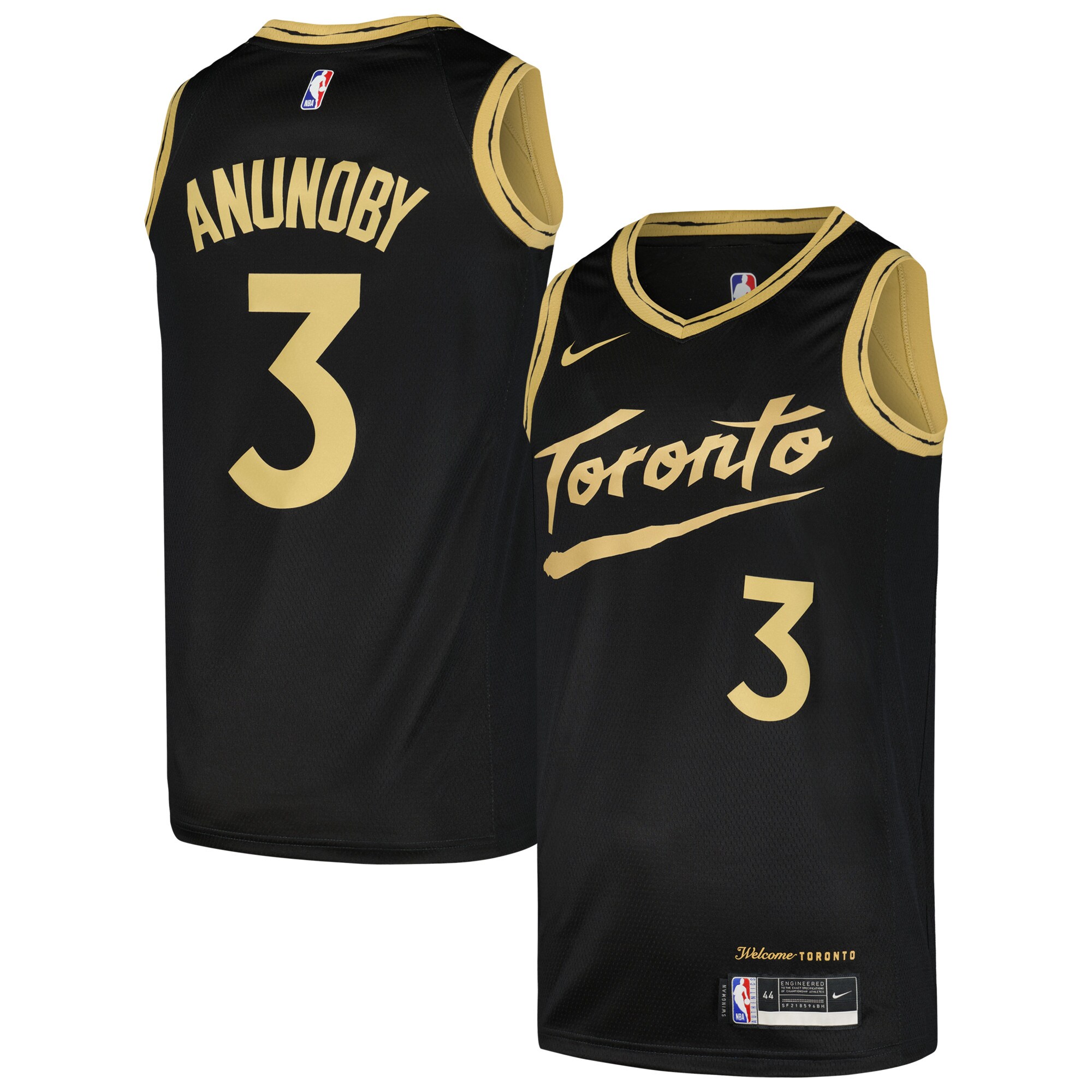 OG Anunoby Toronto Raptors Swingman Player Jersey – City Edition – Black