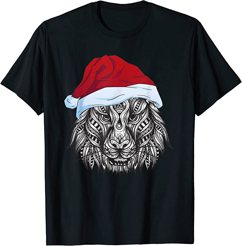 Christmas Tiger Face Tiger Head Bengal Tiger Lover Zookeper T-Shirt