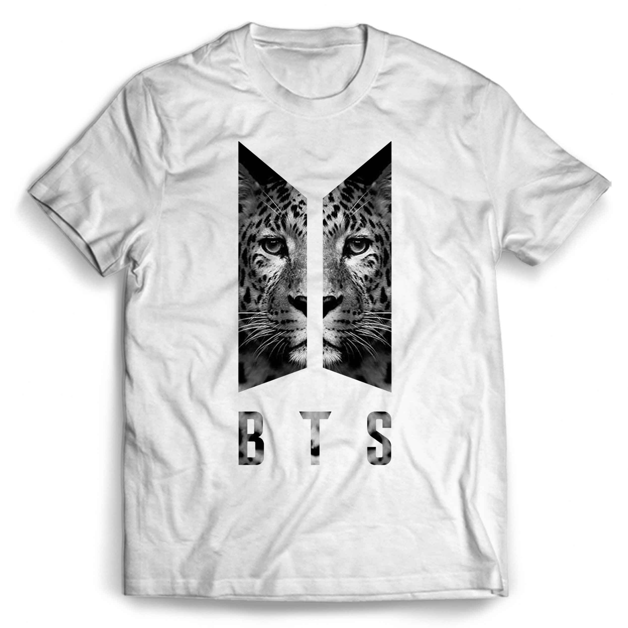 BTS Logo Leopard Man’s Tee T-Shirt