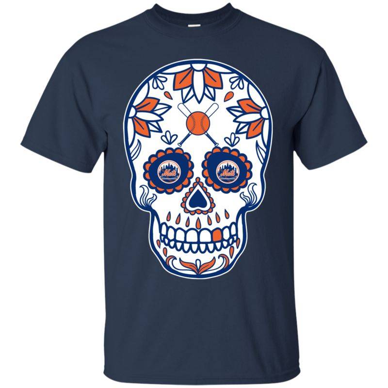 New York Mets Baseball Sugar Skull Day Of The Dead Shirts - Mitilo Store