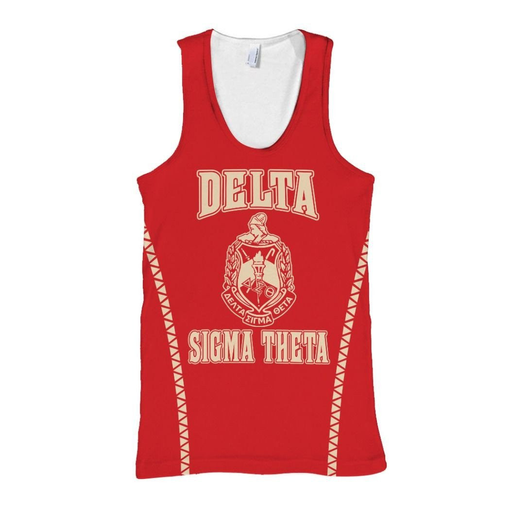 Sorority Tank Top – Delta Sigma Theta Crest Dst Style Tank Top