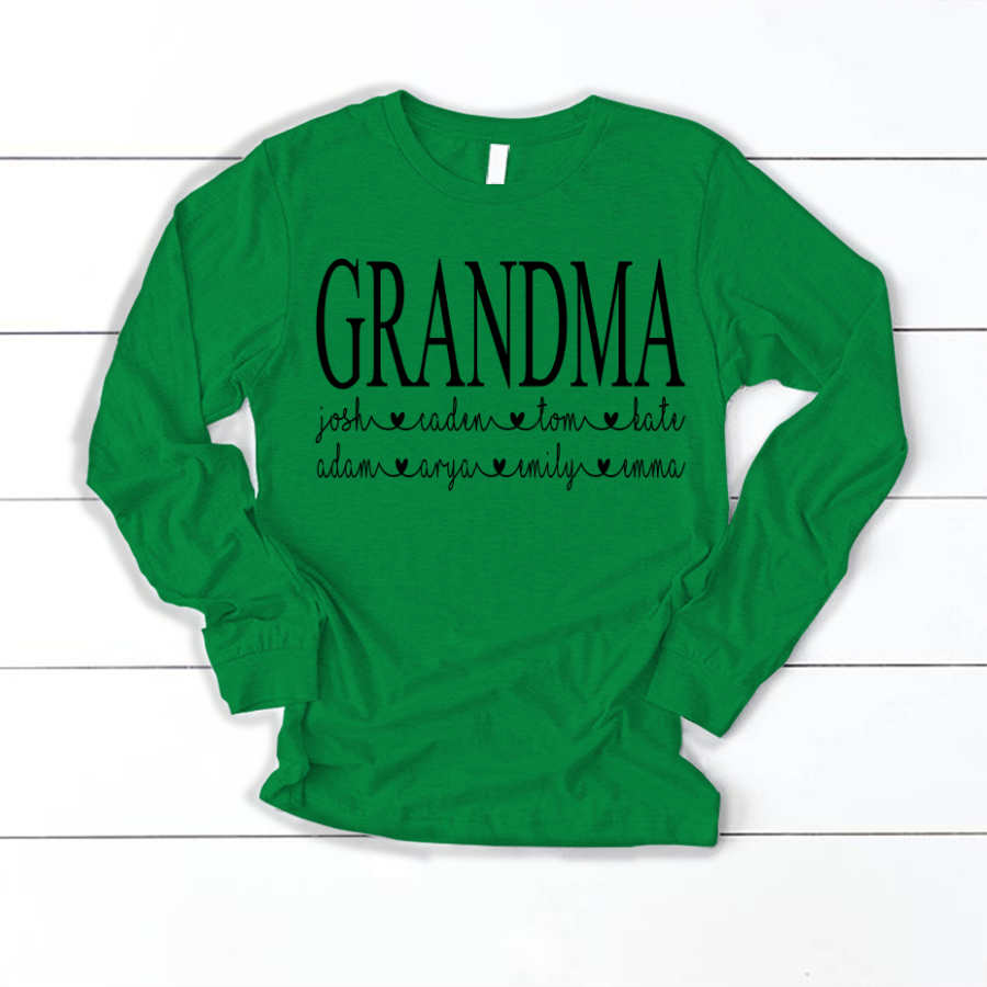 Personalized Grandma Shirt Gift For Grandma Gift For Mom Longsleeve