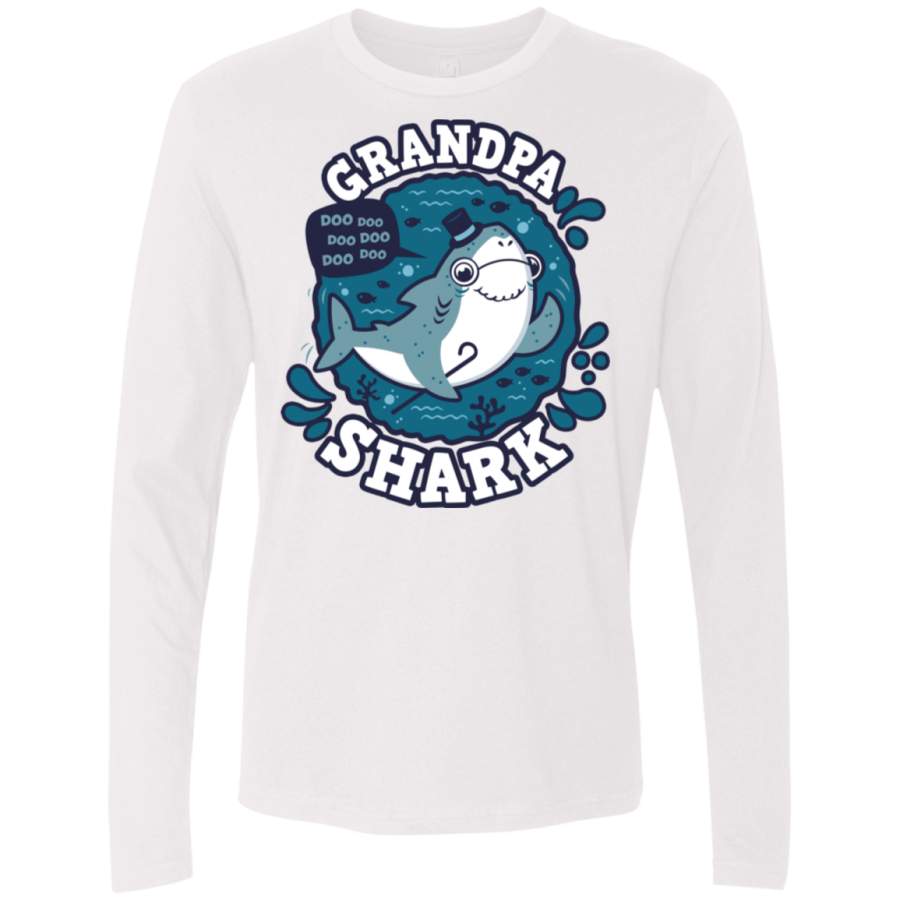 Shark Family trazo – Grandpa Men’s Premium Long Sleeve