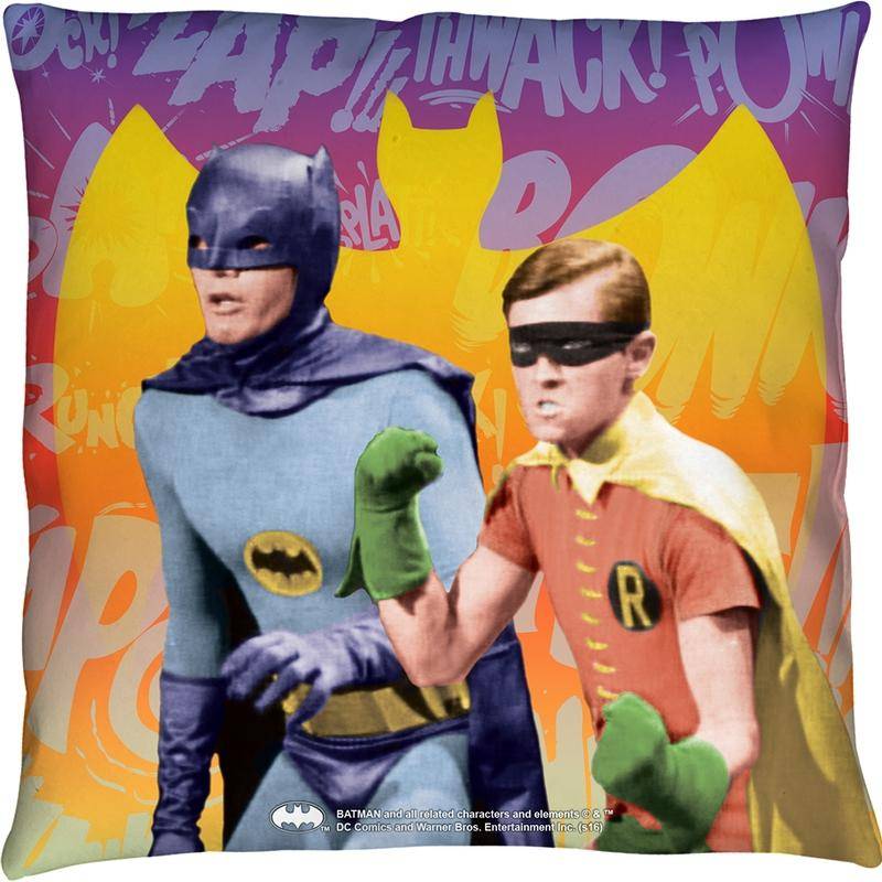 Batman and Robin Throw Pillow