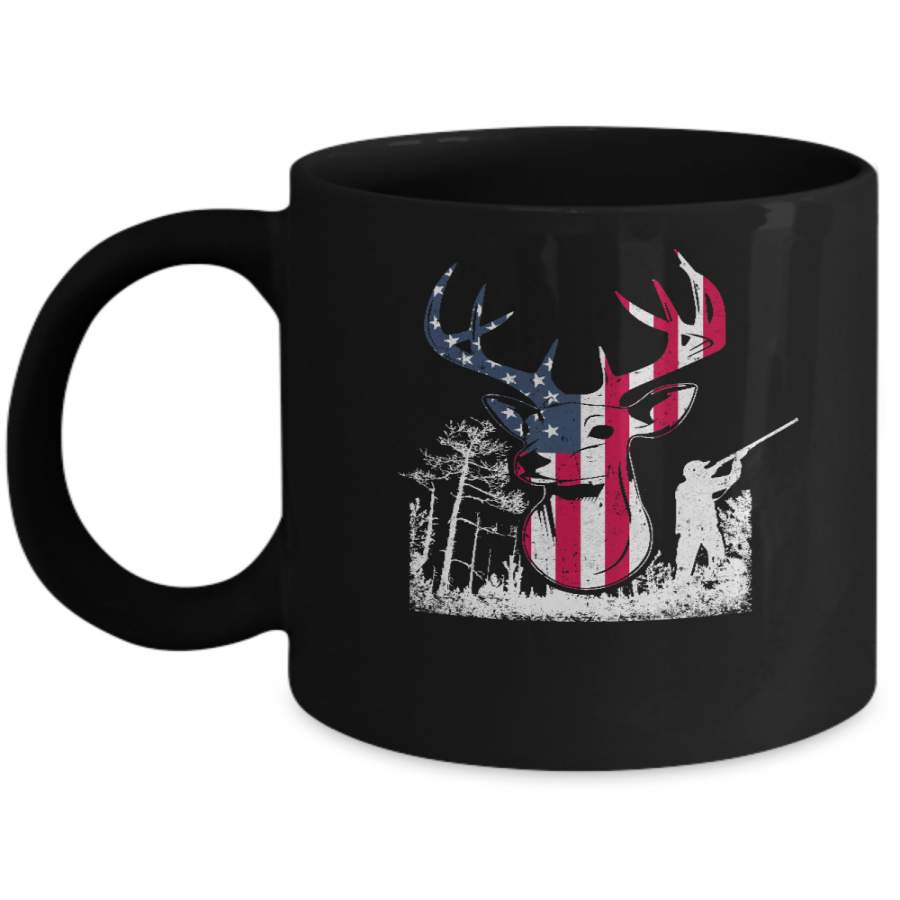 American Flag Hunting Dear Vintage 4Th July Gifts Mug