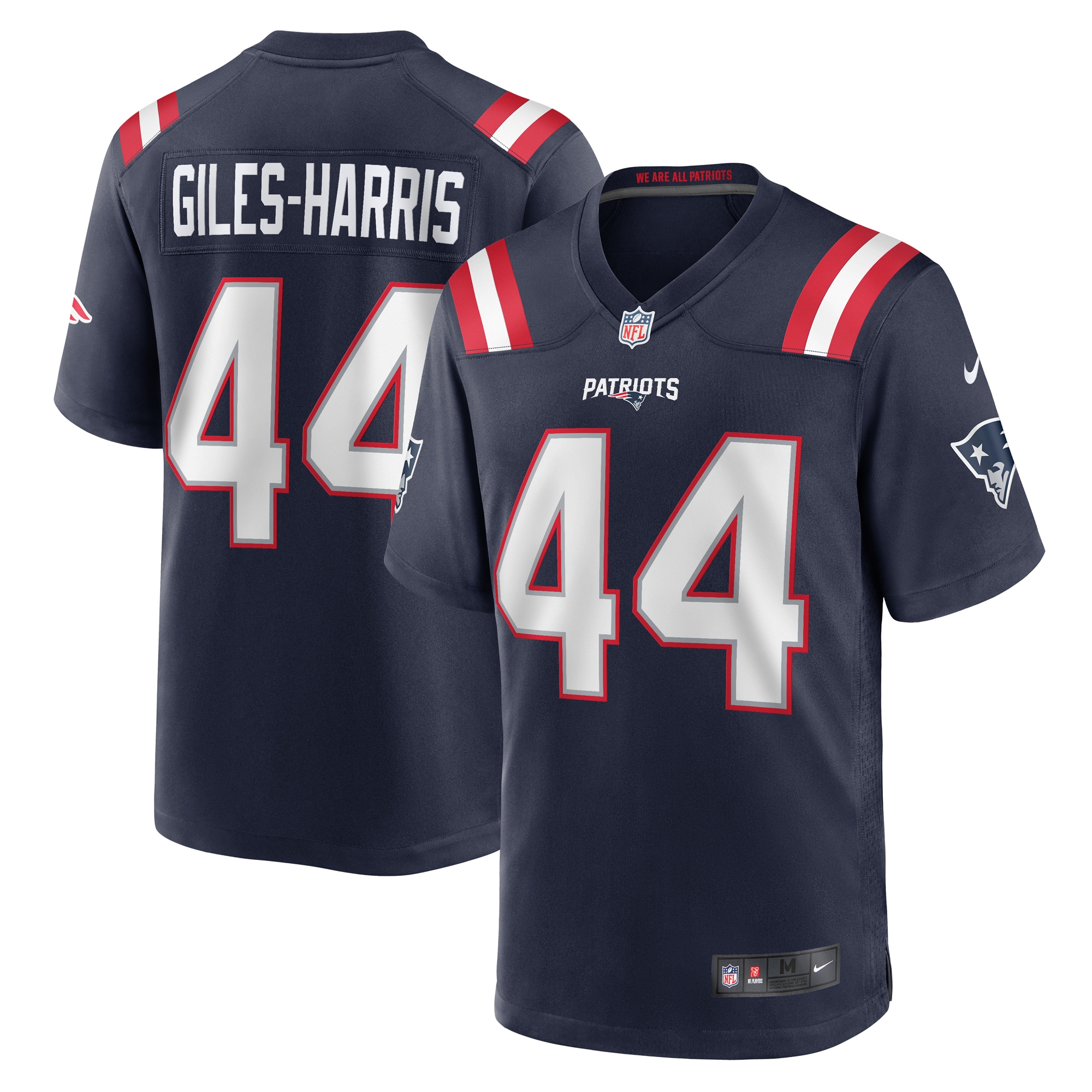 Joe Giles-Harris New England Patriots Team Game Jersey – Navy