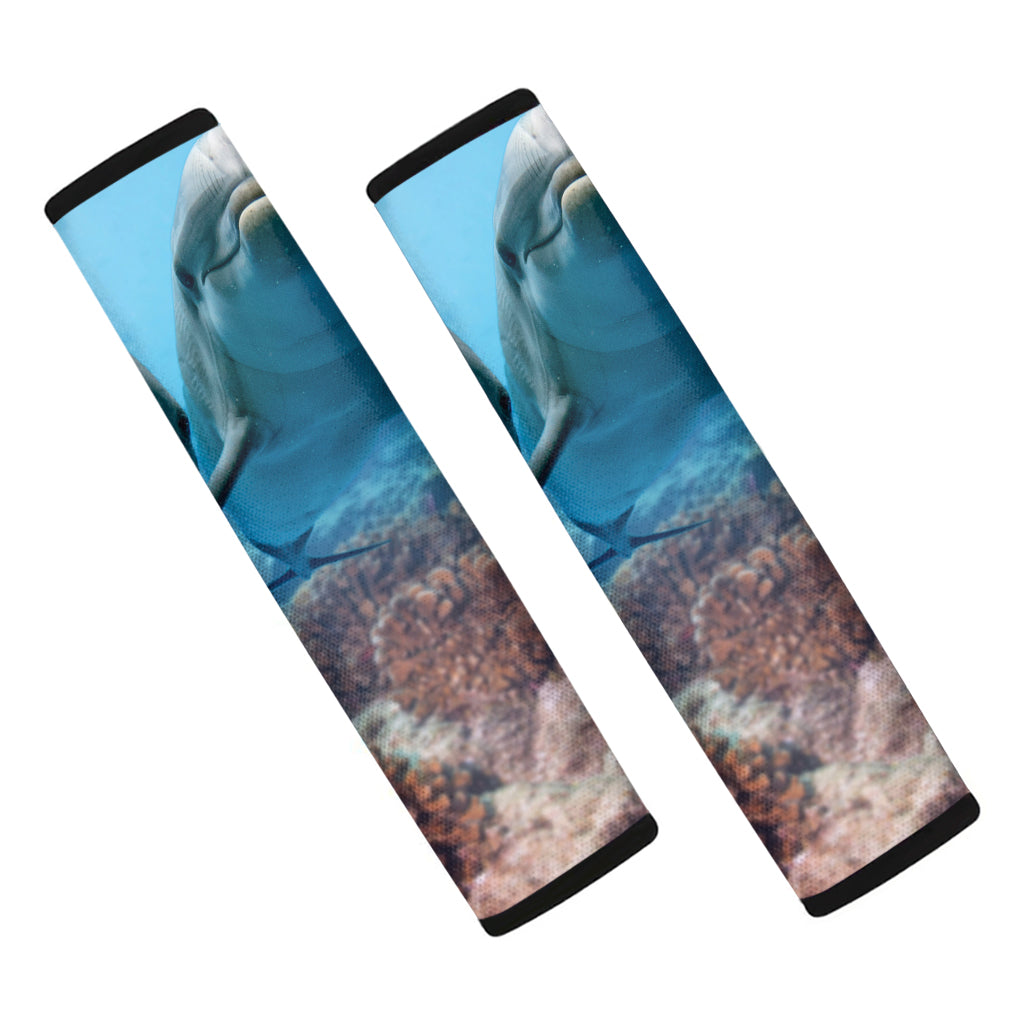 Cute Dolphins In The Ocean Print Car Seat Belt Covers