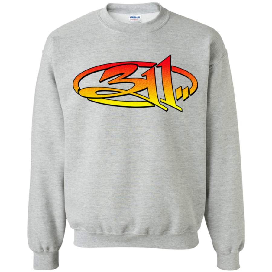 AGR 311 Band Logo Crewneck Pullover Sweatshirt