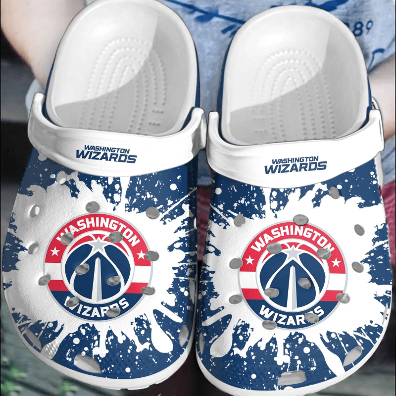 Washington Wizards Basketball Clogs Crocband Crocs Comfortable Shoes For Men Women