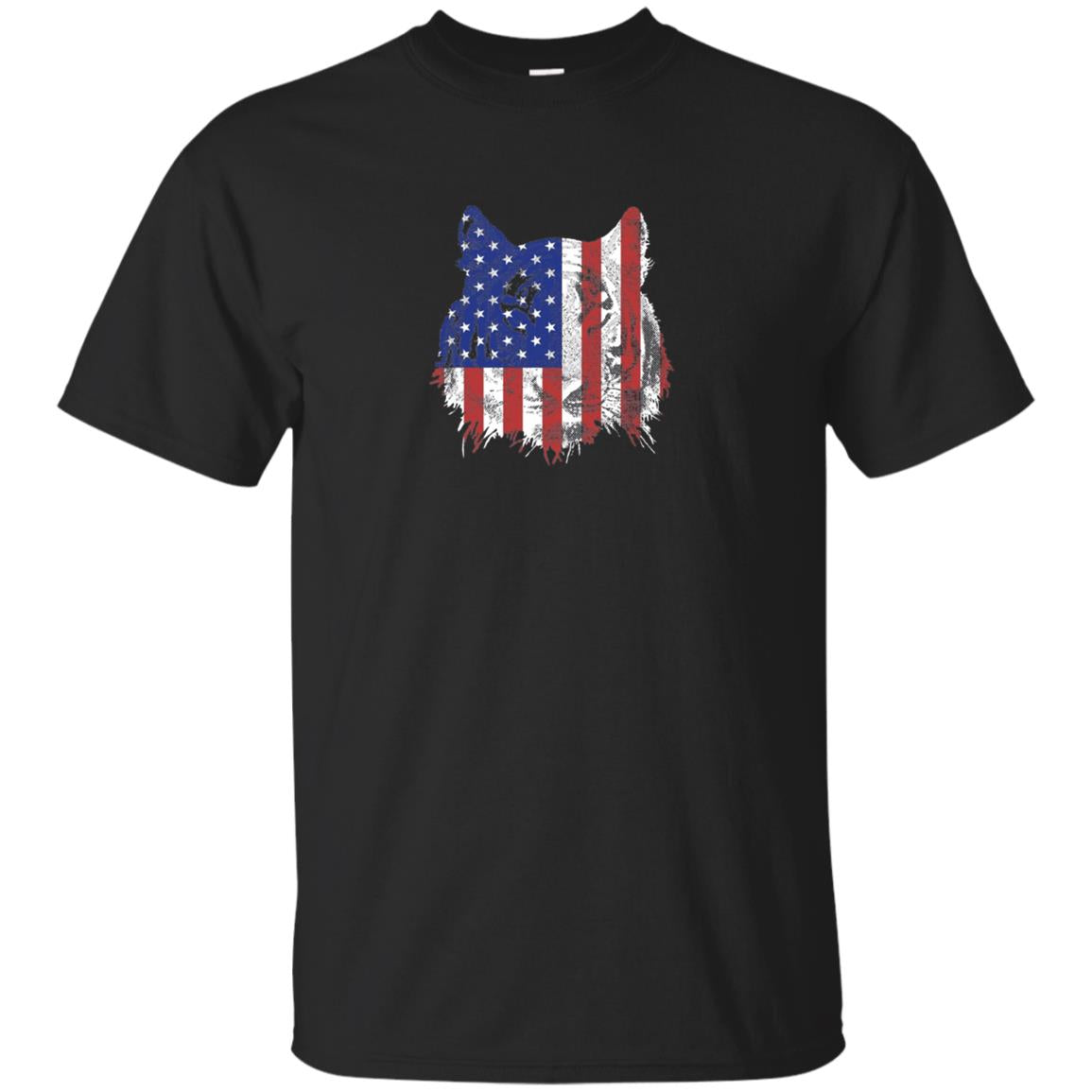 Tiger T-shirt USA Flag Men Women Kids Patriot | Long Sleeves