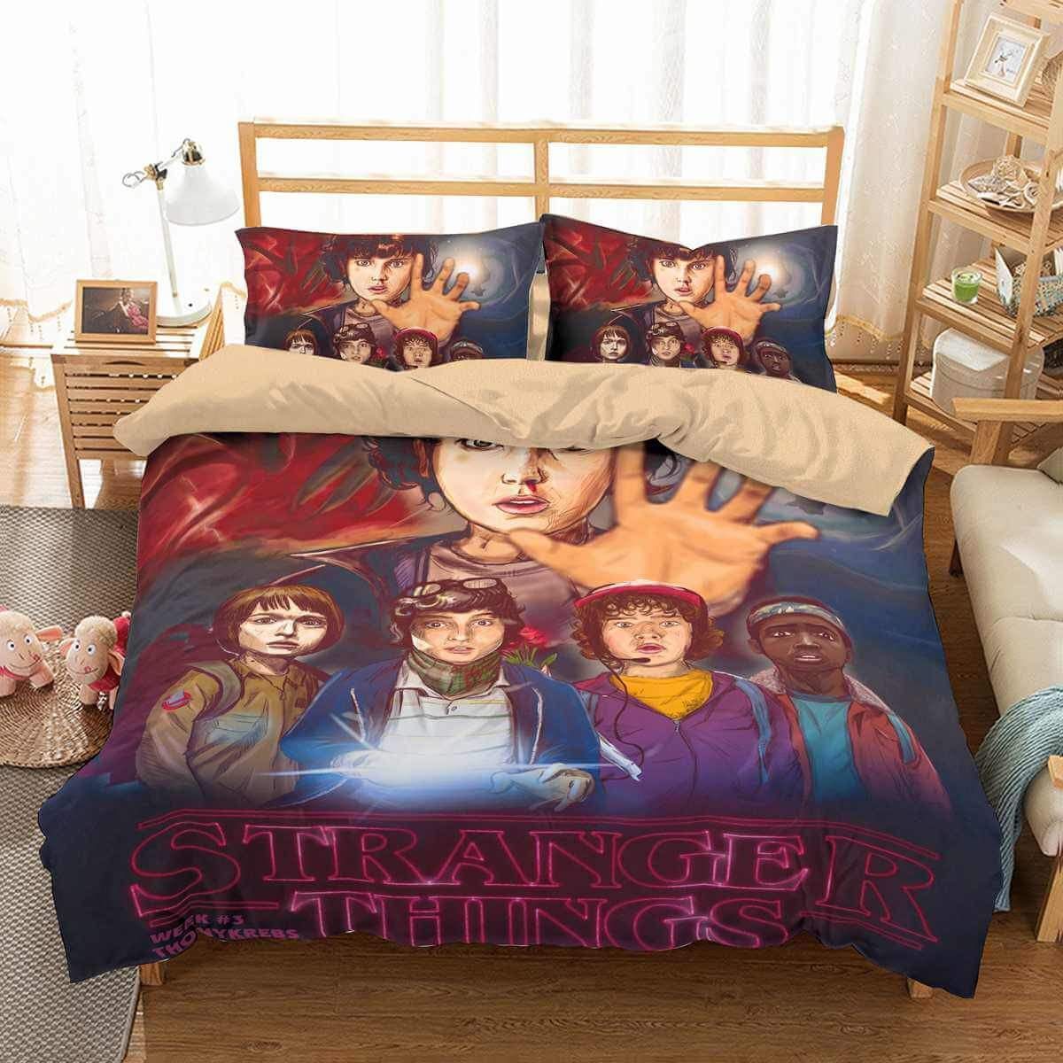 Stranger Things #4 3D Personalized Customized Bedding Sets Duvet Cover Bedroom Sets Bedset Bedlinen