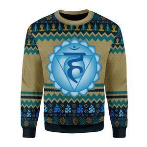 Throat Chakra Ugly Christmas Sweater | Unisex | Adult | Us3588