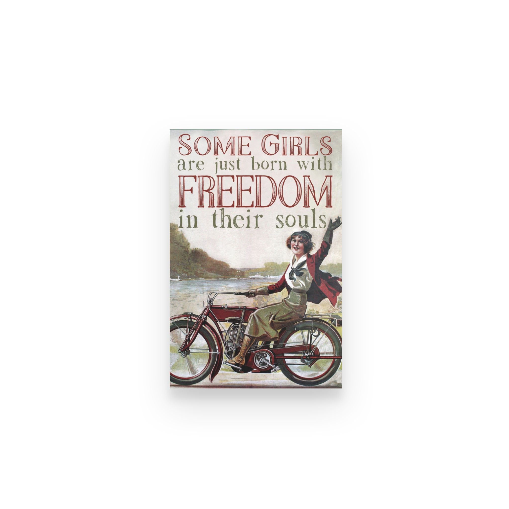 Biker Some Girls Just Born Freedom Soul – Poster