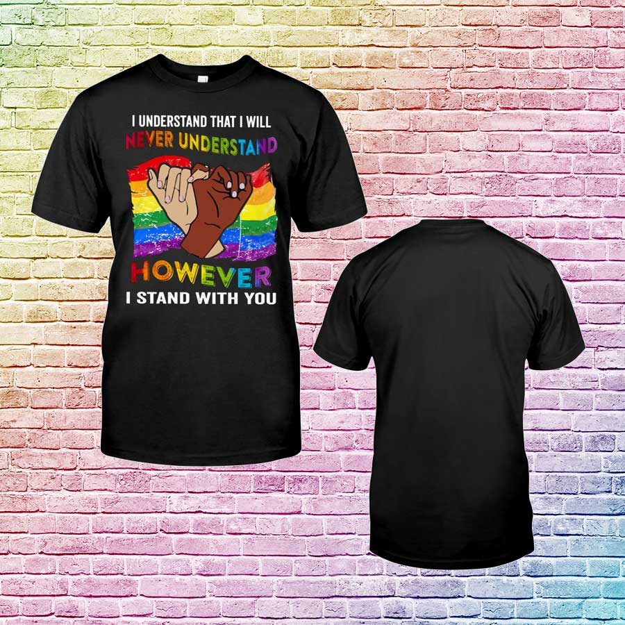 Ally Apparel, Trans Ally Shirt, Lgbtq Ally Shirts, I Stand With You, Pride Ally Shirt