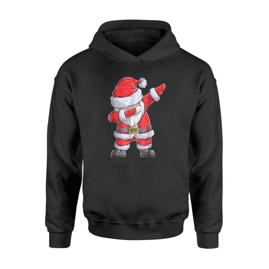 Dabbing Santa Shirt Christmas Boys Kids Men Xmas Gifts Tees – Standard Hoodie