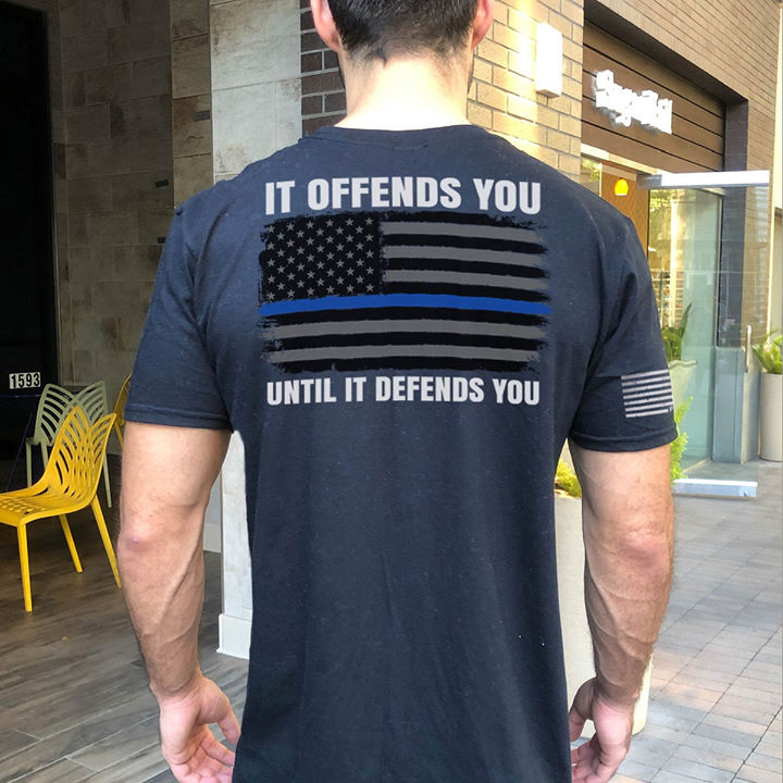 It Offends You Until It Defends You American Flag Gift Standard/Premium T-Shirt