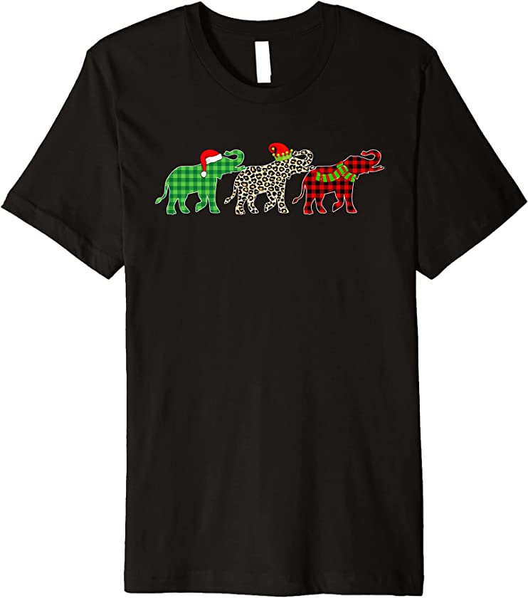 This Is My Christmas Pajama Elephant Xmas Tree Animals Premium T-Shirt