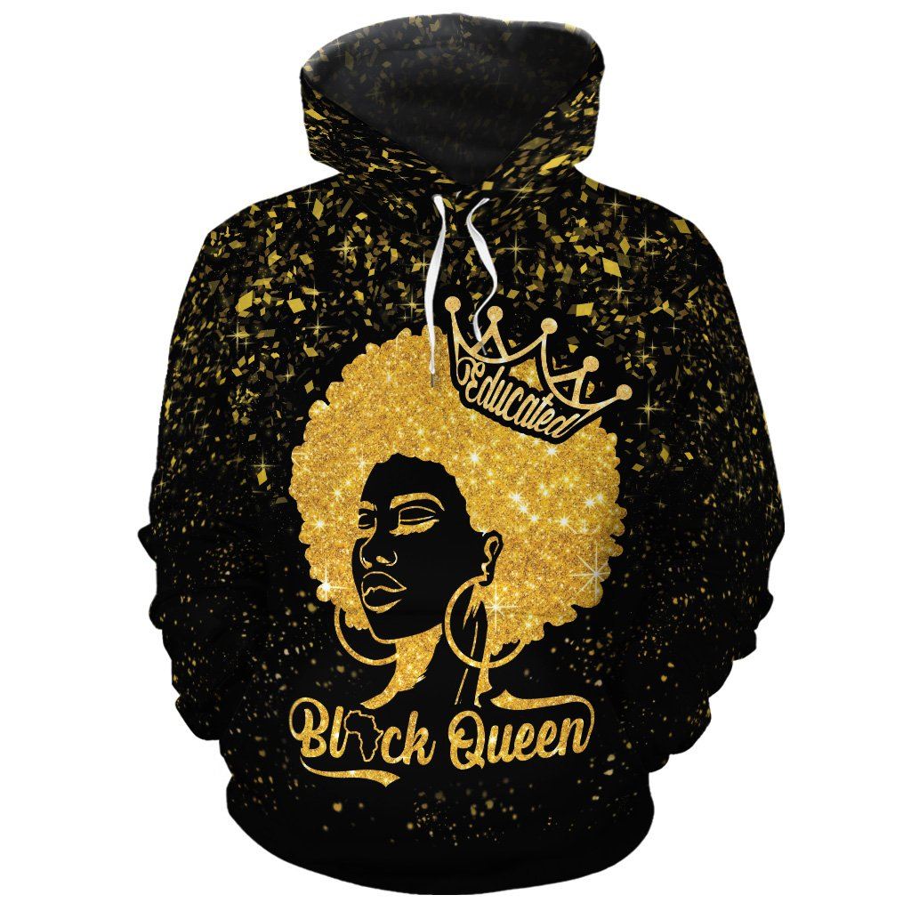 Educated Black Queen 2 All-Over Hoodie