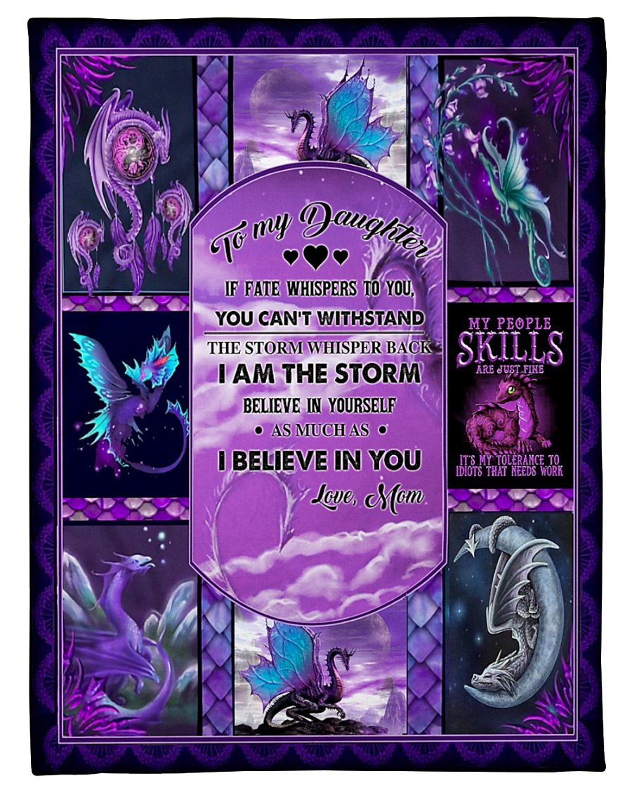 If Fate Whispers To You Halloween Mom To Daughter Fleece Blanket – Quilt Blanket | Gift For Daughter