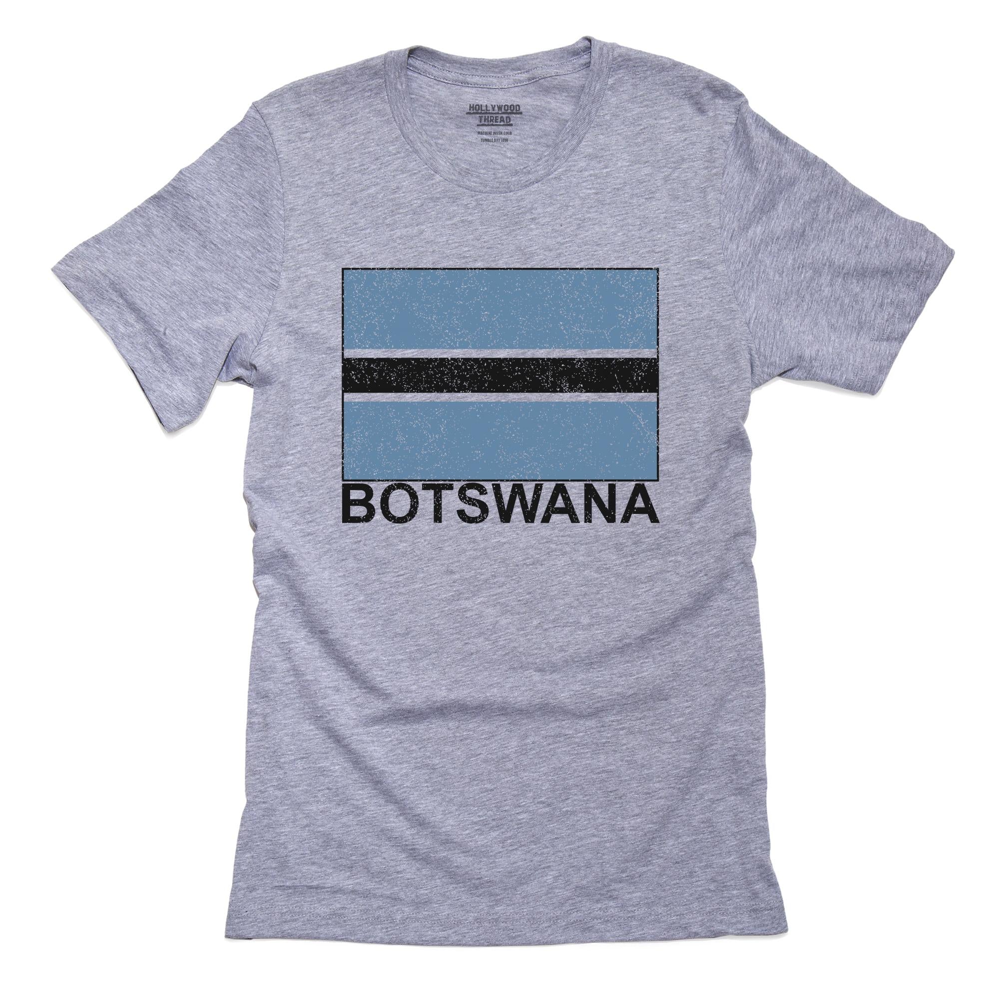 Botswana Flag – Special Vintage Edition T-Shirt, Framed Print, Pillow, Golf Towel