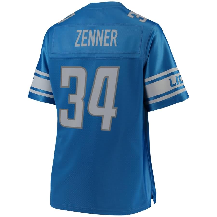 Zach Zenner Detroit Lions NFL Pro Line Womens Team Color Player Jersey – Blue