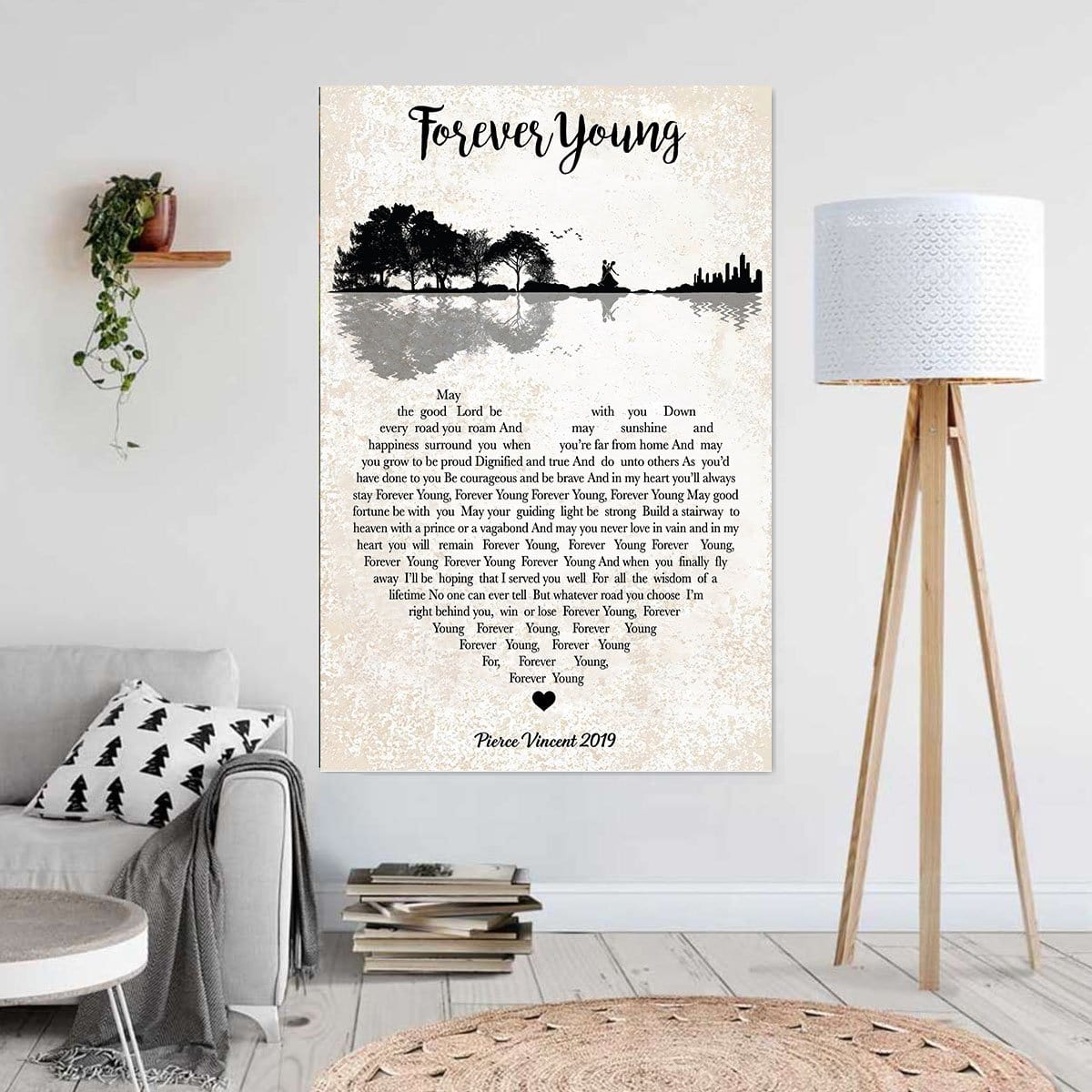 Canvas Prints Forever Young Wall Art Home Decoration