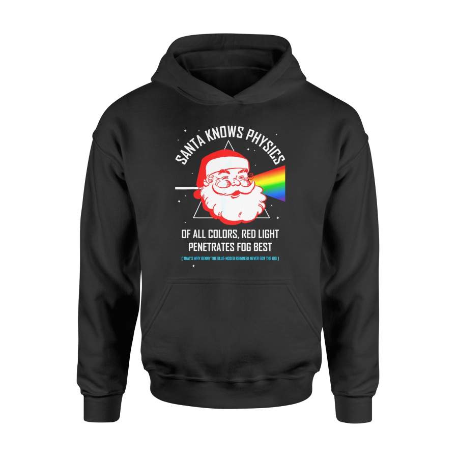 Christmas gift idea Neil De Grasse Tyson Santa Knows Physics Xmas T-Shirt – Standard Hoodie