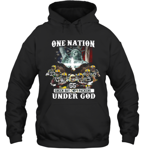 One Nation Green Bay Packers Under God Signature Hoodie