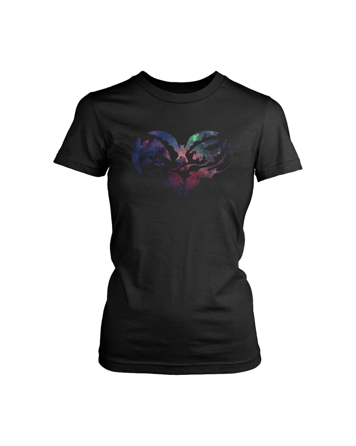 Toothless Night Fury I Heart Toothless Galaxy Nebula Women’s T-Shirt