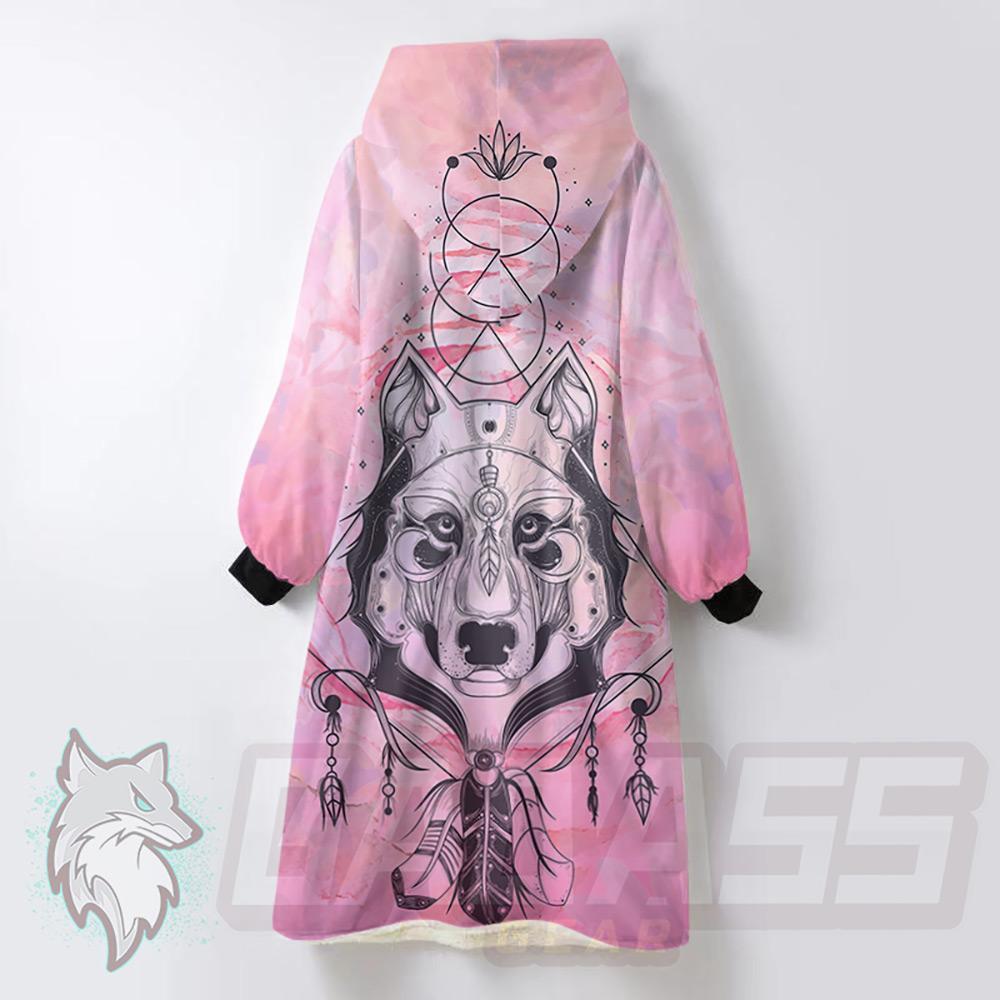 Boho Husky HUK-0010 Oversized Sherpa Blanket Hoodie
