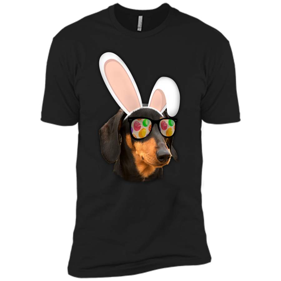 Dachshund Easter Bunny shirt Next Level Premium Short Sleeve Tee