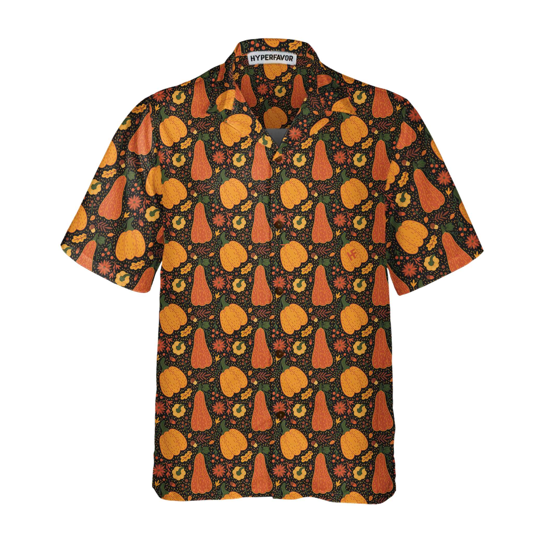 Pumpkin And Falling Leaves Hawaii Fall Thanksgiving Gift For Day Ha60504