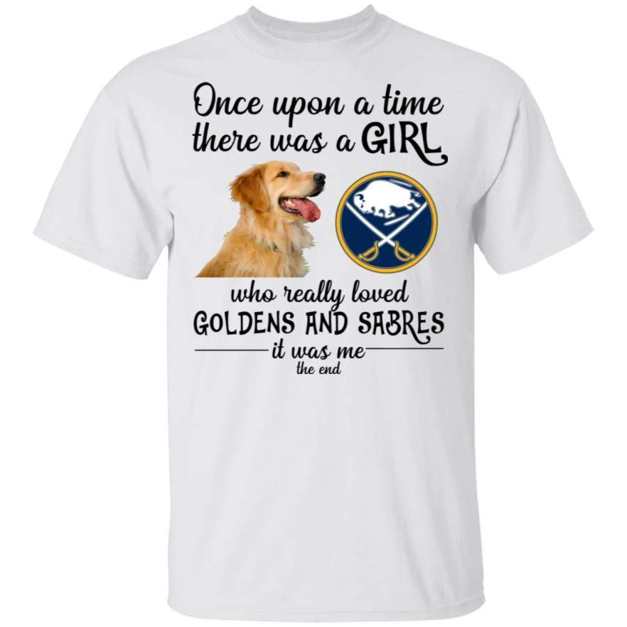 A Girl Loved Buffalo Sabres And Golden Dog Shirt HT209