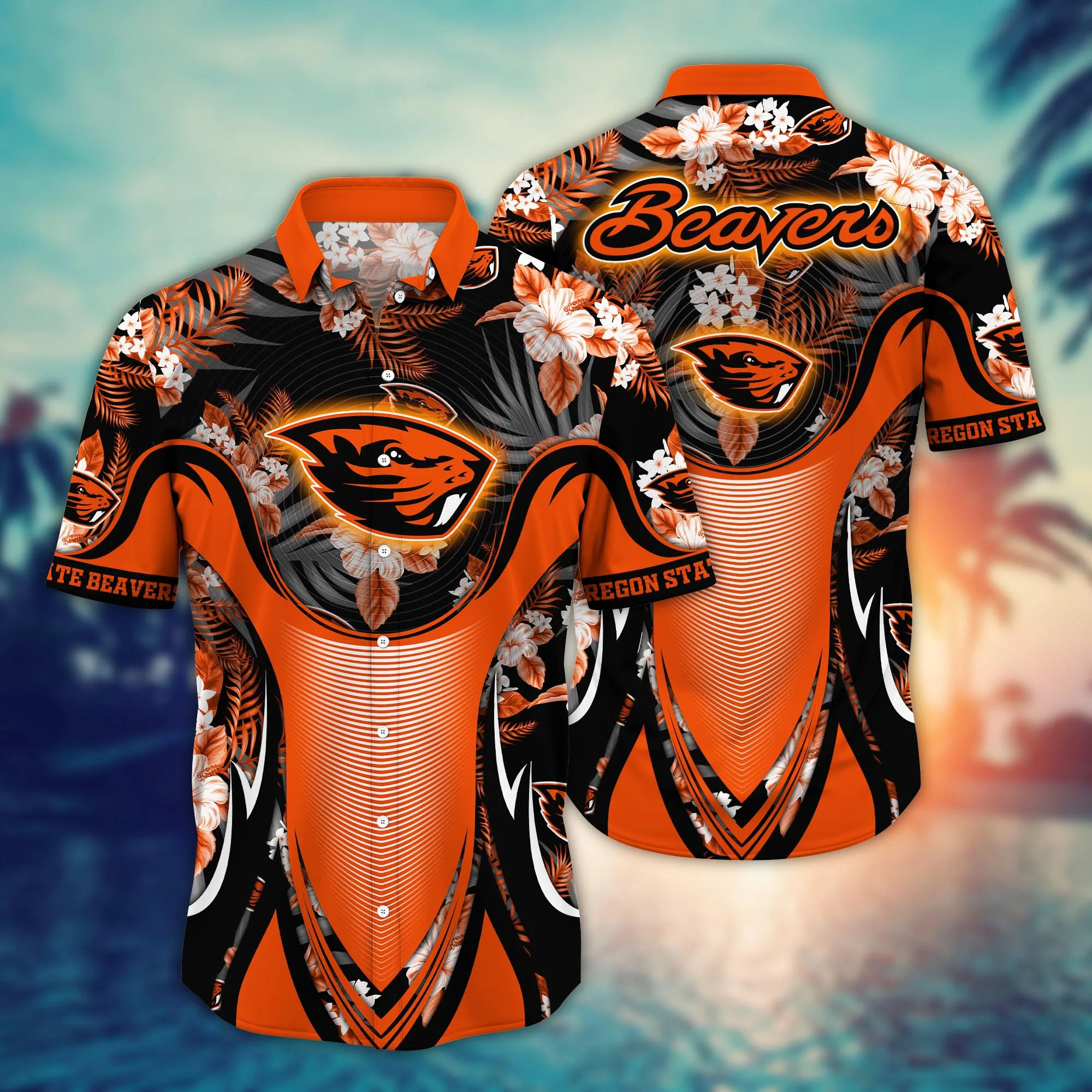 Oregon State Beavers NCCA Hawaiian Shirt Pool Days Aloha Shirt