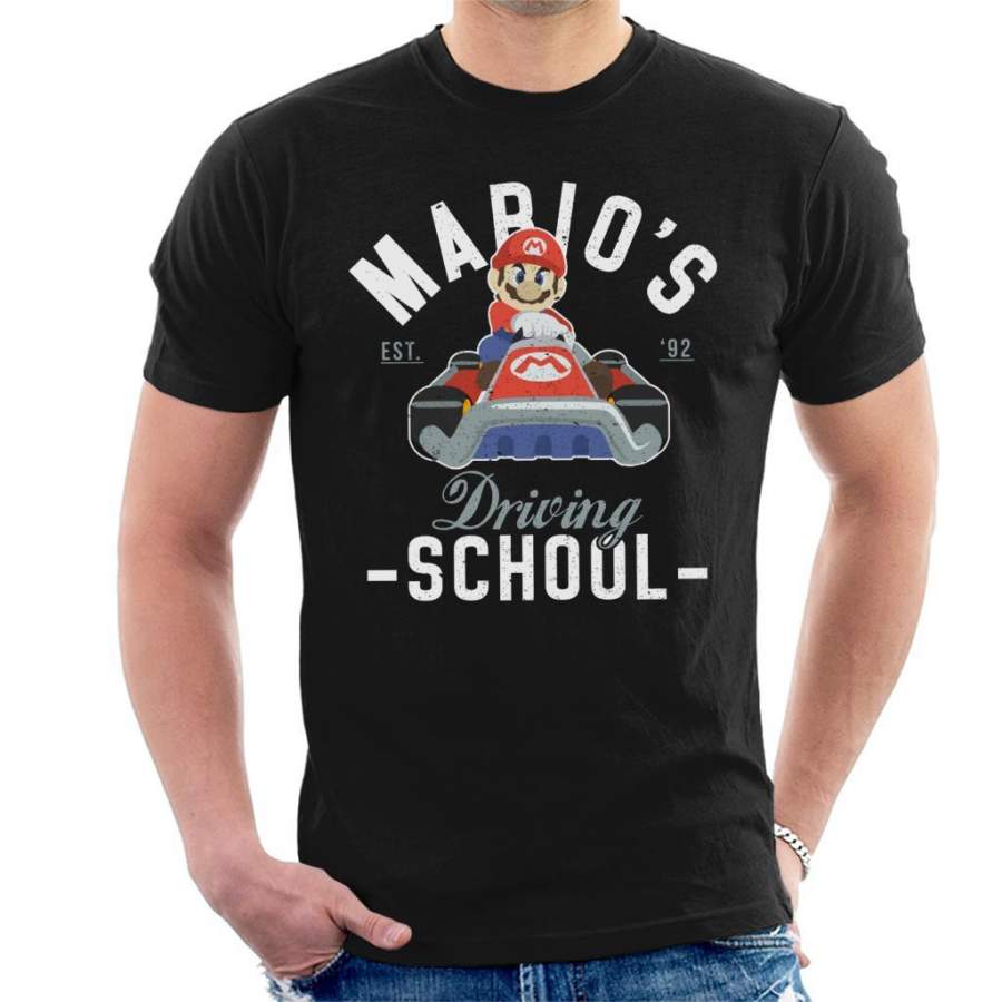 Super Mario Driving School Men’s T-Shirt