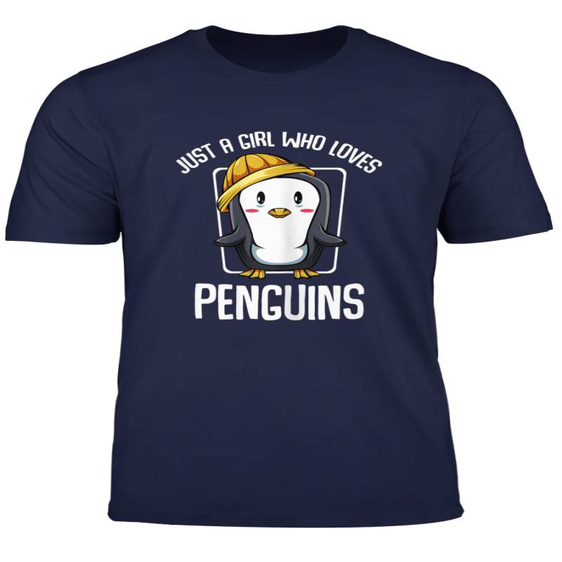 Just A Girl Who Loves Penguins Cute Adorable Animal Lover T Shirt