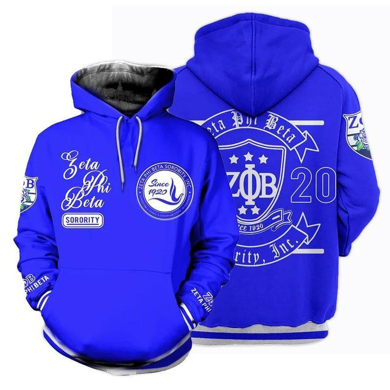 Sorority Hoodie – Zeta Phi Beta Hoodie – Danh Style